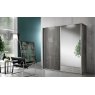 MCS SRL Italy MCS Oxford Grey High Gloss Bedroom Set