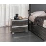 MCS SRL Italy MCS Oxford Grey High Gloss Storage Bed Frame