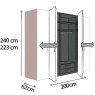 Nolte German Furniture Nolte Concept Me 100 Folding Door Panorama Wardrobe