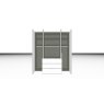 Nolte German Furniture Nolte Mobel - Concept me 200 7520081 - Complete Hinged Door Wardrobe with 4 Doors  and 3 Drawers Cen