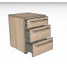 Nolte German Furniture Nolte Mobel - Alegro Basic 4124500 PG1 - 40cm 3 Drawer Bedside
