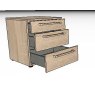 Nolte German Furniture Nolte Mobel - Alegro Basic 4125500 PG1 - 50cm 3 Drawer Bedside