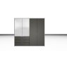 Nolte German Furniture Nolte Mobel - Concept me 200 7524084 - Complete Hinged Door Wardrobe with 4 Doors and 3 Drawers Left