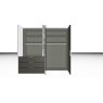 Nolte German Furniture Nolte Mobel - Concept me 200 7524084 - Complete Hinged Door Wardrobe with 4 Doors and 3 Drawers Left