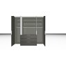 Nolte German Furniture Nolte Mobel - Concept me 200 7524081 - Complete Hinged Door Wardrobe with 4 Doors and 3 Drawers Cent