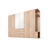 Nolte German Furniture Nolte Mobel - Concept me 200 7525086 - Complete Hinged Door Wardrobe 5 Doors and 3 Drawers Right