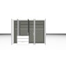 Nolte German Furniture Nolte Mobel - Concept me 200 7530085 - Complete Hinged Door Wardrobe with 6 Doors and 3 Drawers