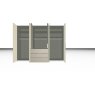 Nolte German Furniture Nolte Mobel - Concept me 200 7530081 - Complete Hinged Door Wardrobe with 6 Doors and 3 Drawer