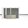 Nolte German Furniture Nolte Mobel - Concept me 200 7532082 - Complete Hinged Door Wardrobe with 6 Doors and 6 Drawers Cent