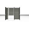 Nolte German Furniture Nolte Mobel - Concept me 220 7525091 - Complete Hinged Door Wardrobe with 5 Doors and 3 Drawers Left