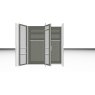 Nolte German Furniture Nolte Mobel - Concept me 230 7525089 - Complete Hinged Door Wardrobe 5 doors with 2 storage doors