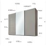 Nolte German Furniture Nolte Mobel - Concept me 300 3527016 - Sliding Door Wardrobe with 3 doors