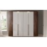 Nolte German Furniture HORIZONT 100 - High Gloss White Combination Wardrobe wth a TV Unit