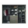 Nolte German Furniture HORIZONT 400 - Open Planning wardrobe with Movable Rails