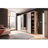 Nolte German Furniture Nolte Mobel - Marcato 2.0 - 3520211- 2 Door Sliding Wardrobe with 40cm Linen Shelf and a Coat Rack