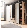 Nolte German Furniture Nolte Mobel - Marcato 2.0 - 3527251- 3 Door Sliding Wardrobe with 40cm Linen Shelf and Coat Rack