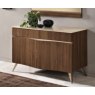 Saltarelli Emozioni Walnut 2 Door Base With Marble Top and Wooden Drawers