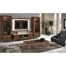 Saltarelli Mobili Saltarelli Emozioni Walnut TV Support Base With Marble Top