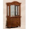 Saltarelli Mobili Saltarelli Versailles Walnut Vetrina 2/Doors Glass Cupboard with Drawers