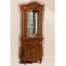 Saltarelli Mobili Saltarelli Versailles Walnut Vetrina Curio 1 Doors with Hutch and drawers