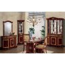 Saltarelli Mobili Saltarelli Atena Walnut Vetrina 3 Doors Glass Cupboard