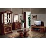 Saltarelli Mobili Saltarelli Atena Walnut Vetrina 2 Doors Glass Cupboard