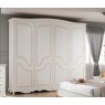 Saltarelli Mobili Saltarelli Classici Ischia 4 Door Wardrobe in White Finish