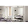 Saltarelli Mobili Saltarelli Diadema 2 Door Mirrored Sliding Wardrobe with Flush Mounted.