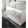 Saltarelli Mobili Saltarelli Diadema Drawer unit with White Glass Top.