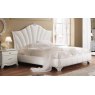 Saltarelli Mobili Saltarelli Giulia White Upholstered Bed Without Storage.