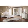 Saltarelli Giulia White Upholstered Bed Without Storage.