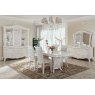 Saltarelli Giulietta White Vetrina 3 Doors Glass Cupboard.