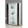 San Martino Italy San Martino Nevada Black and White 2 Door Display Cabinet