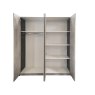 San Martino Italy San Martino Claudia High Gloss 4 Door Wardrobe With 2 Mirror Doors