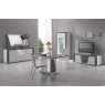 San Martino Italy San Martino New Ascot 4 Door Sideboard in White and Grey High Gloss