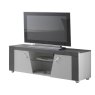 San Martino Italy San Martino New Ascot White and Grey High Gloss TV Unit with Glass Shelf