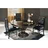 Accadueo H2O H2O Design Aurora Black-Gold Round Extendable Table