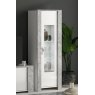 San Martino Italy San Martino Vivaldi White and Marble One Door Display Cabinet