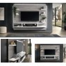 Status SRL Italy Status Wall Unit Grey Oak + White