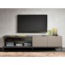 Status SRL Italy Status Kali Wooden TV Unit With Glass Shelf