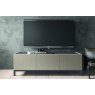 Status SRL Italy Status Kali Wooden TV Unit With Glass Shelf