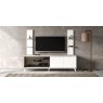 Status SRL Italy Status Treviso Grey 4 Door LCD Unit (2 Wooden + 2 Open)