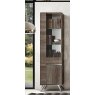 Status SRL Italy Status Medea Vintage Oak 1 Door Vitrine