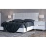 Status SRL Italy Status Dream Geo Bed Frame In White High Gloss