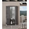 Status SRL Italy Status Sarah Grey Birch 2 Door Vitrine