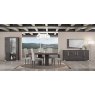 Status SRL Italy Status Sarah Grey Birch 4 Door Buffet