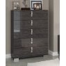 Status SRL Italy Status Sarah Grey Birch Italian Tall Chest