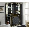 Accadueo H2O H2O Design Tiffanie Black-Gold Eco Leather Bar Unit