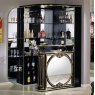 Accadueo H2O H2O Design Tiffanie Black-Gold Mirror Bar Unit