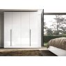 Status SRL Italy Status White Luna Hinged Door Wardrobe